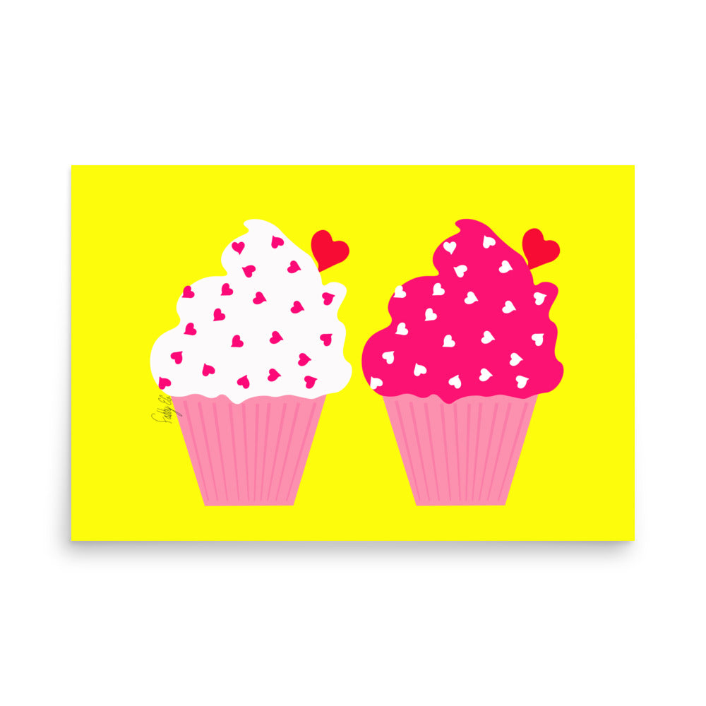 Cupcake love Poster