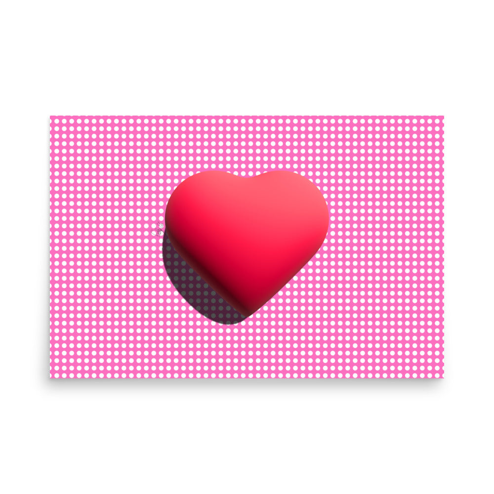 Shining heart for love Poster