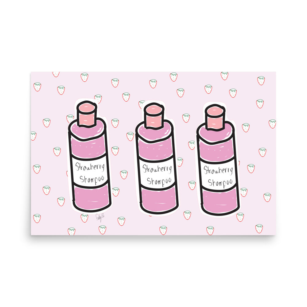 Strawberry Shampoo Poster