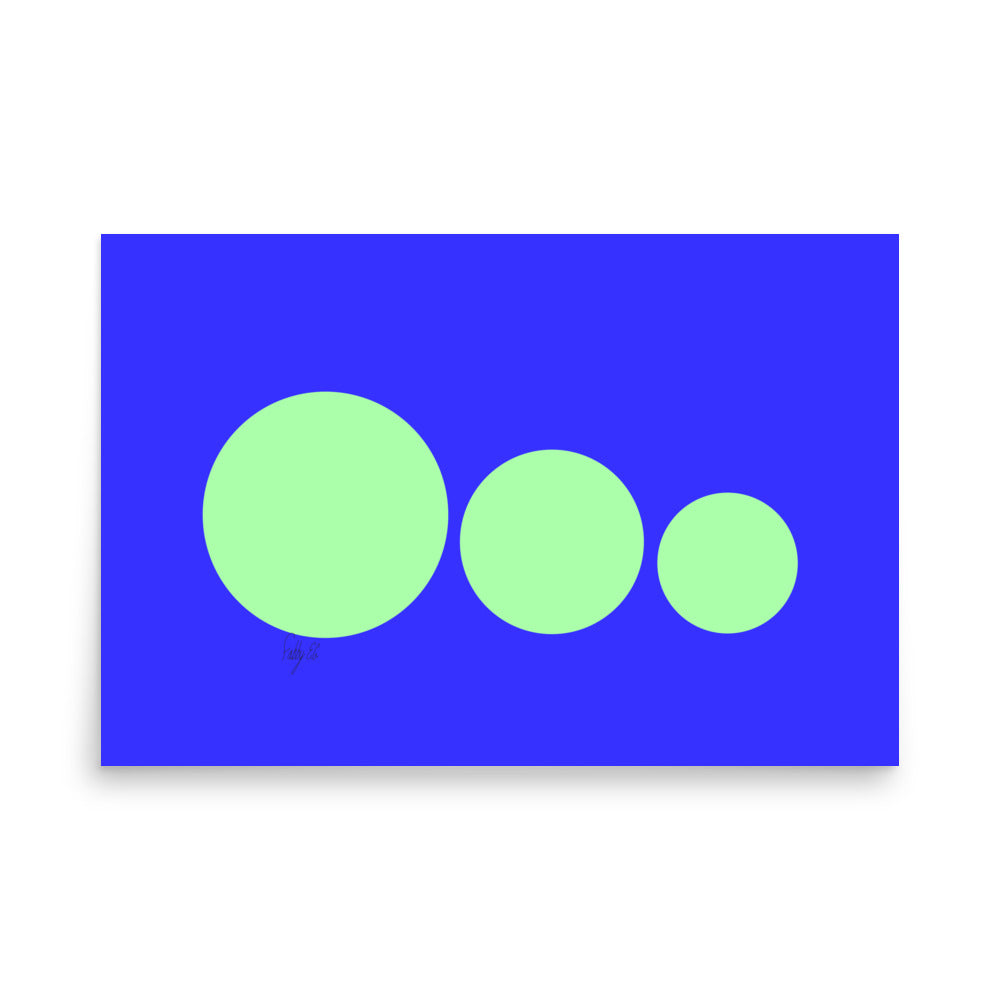 This escalated quickly blue Poster