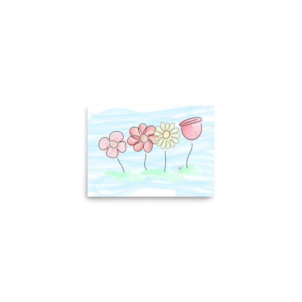 Buying myself four flowers Poster