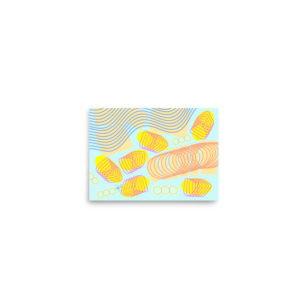 Spiral momentum (white), Poster