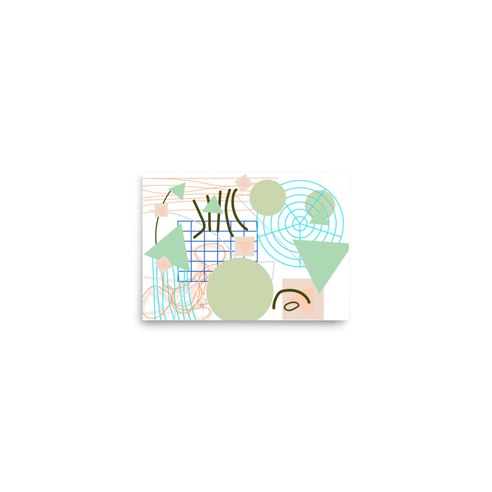 Triangular green circles, Poster