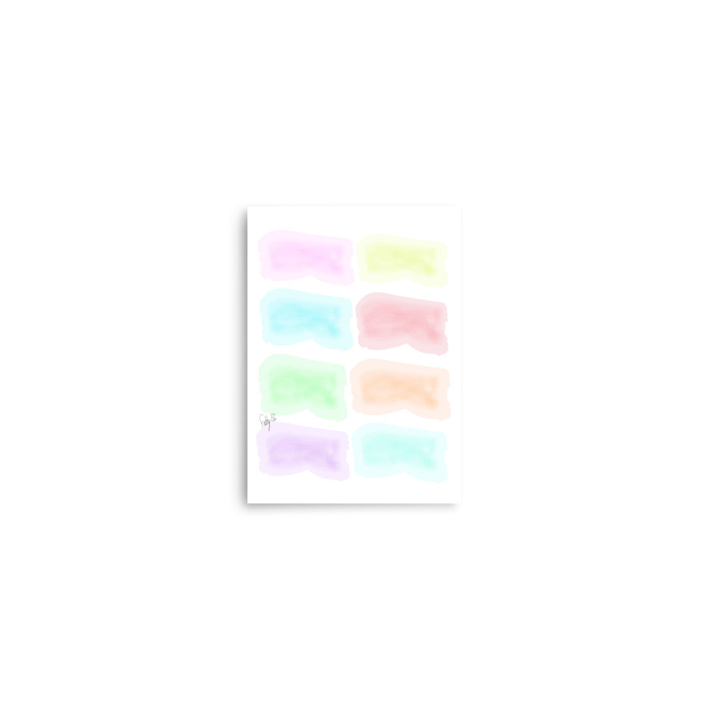 Watercolor Stages Poster