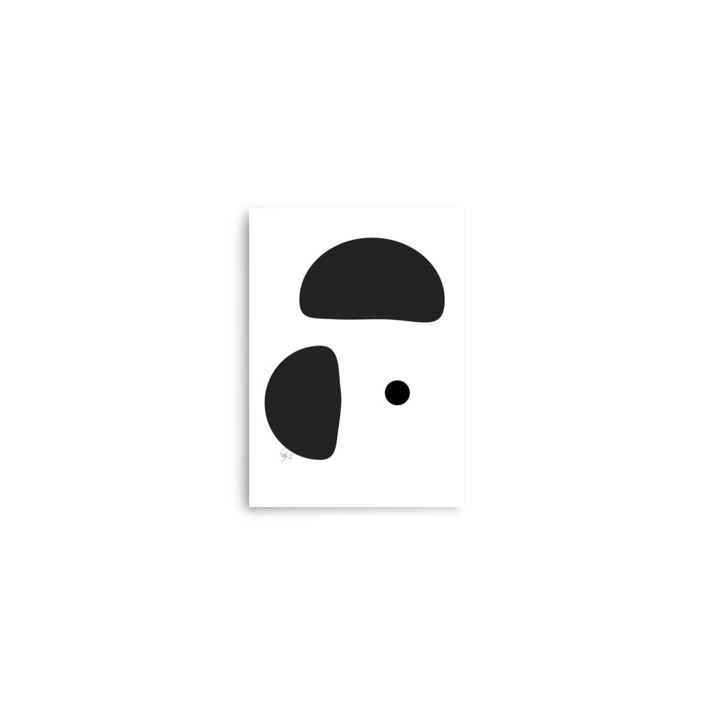 Opposite dots white Poster