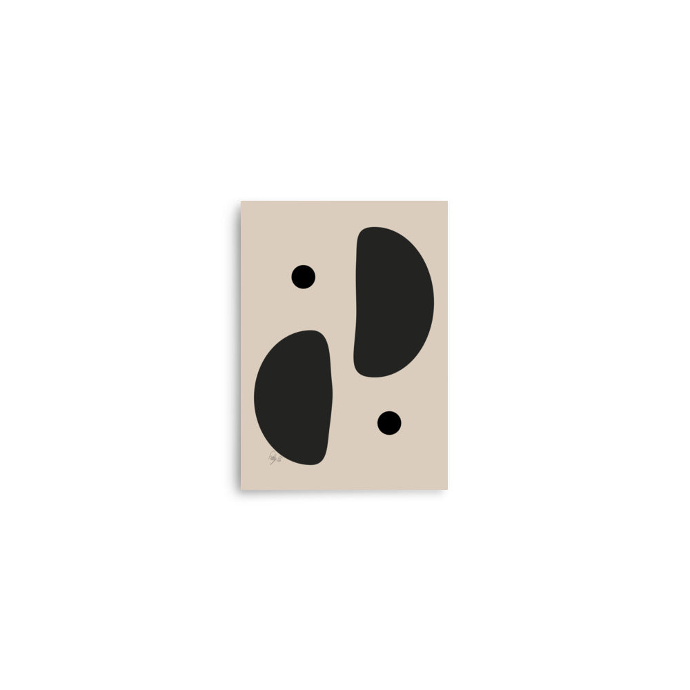 Mirror effect dots pale Poster