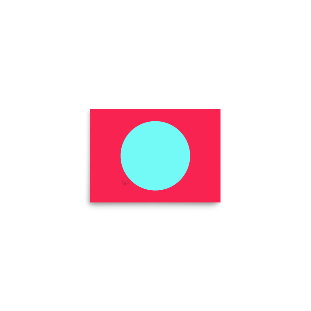 Circling around pink Poster