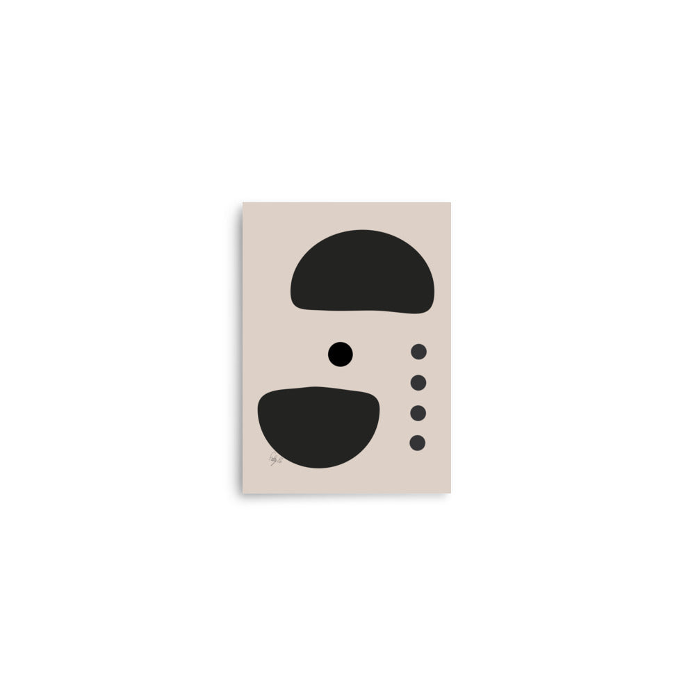 Dots taking sides light pale Poster