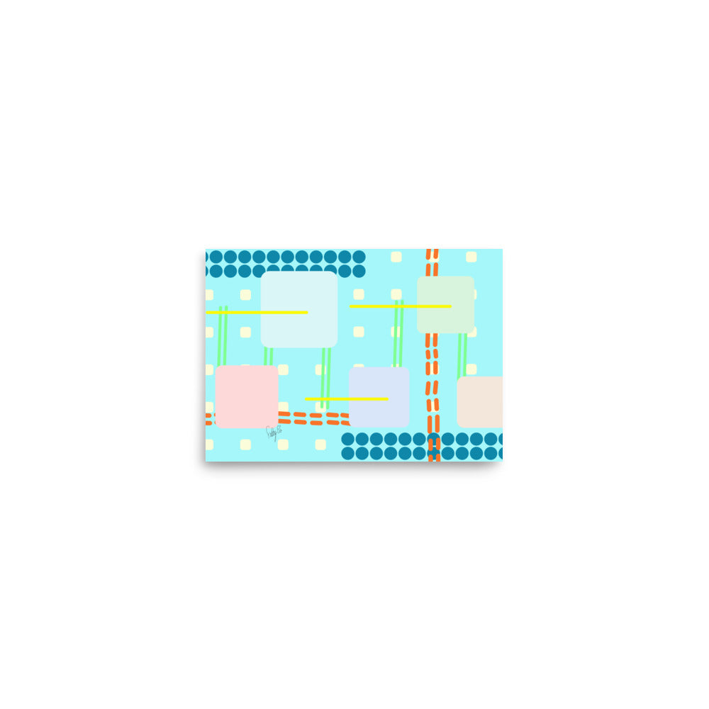 Off grid blue Poster