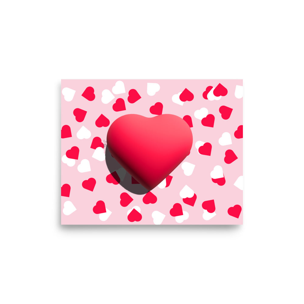 Valentines heart for love Poster