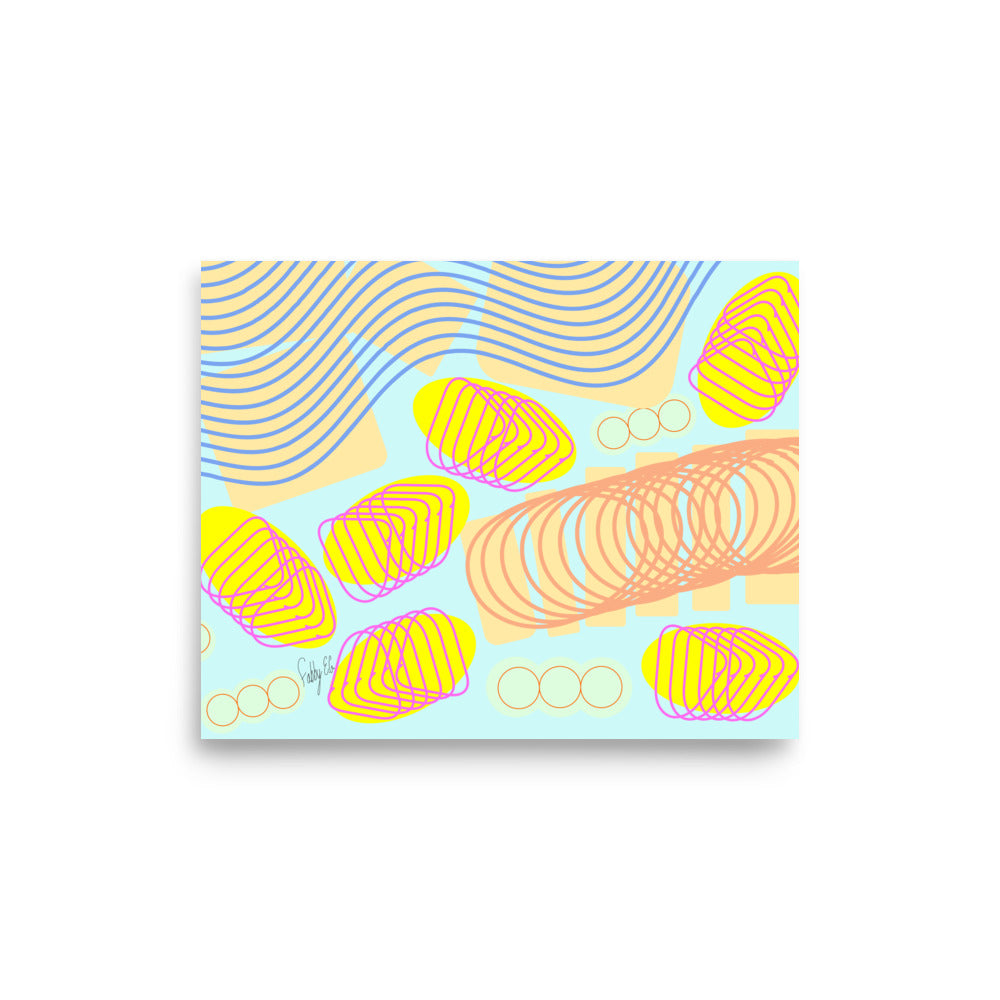 Spiral momentum (white), Poster