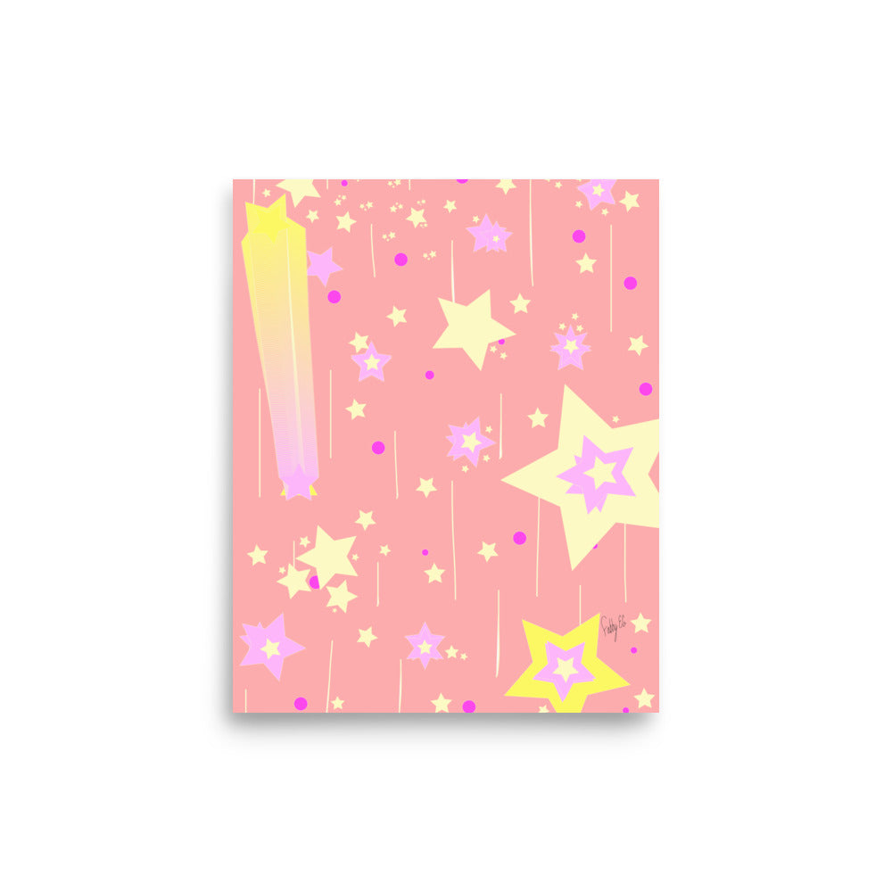 Yellow Stars Poster