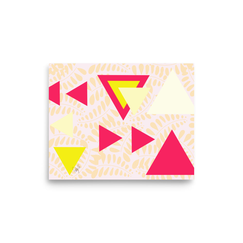 Triangular petals Poster