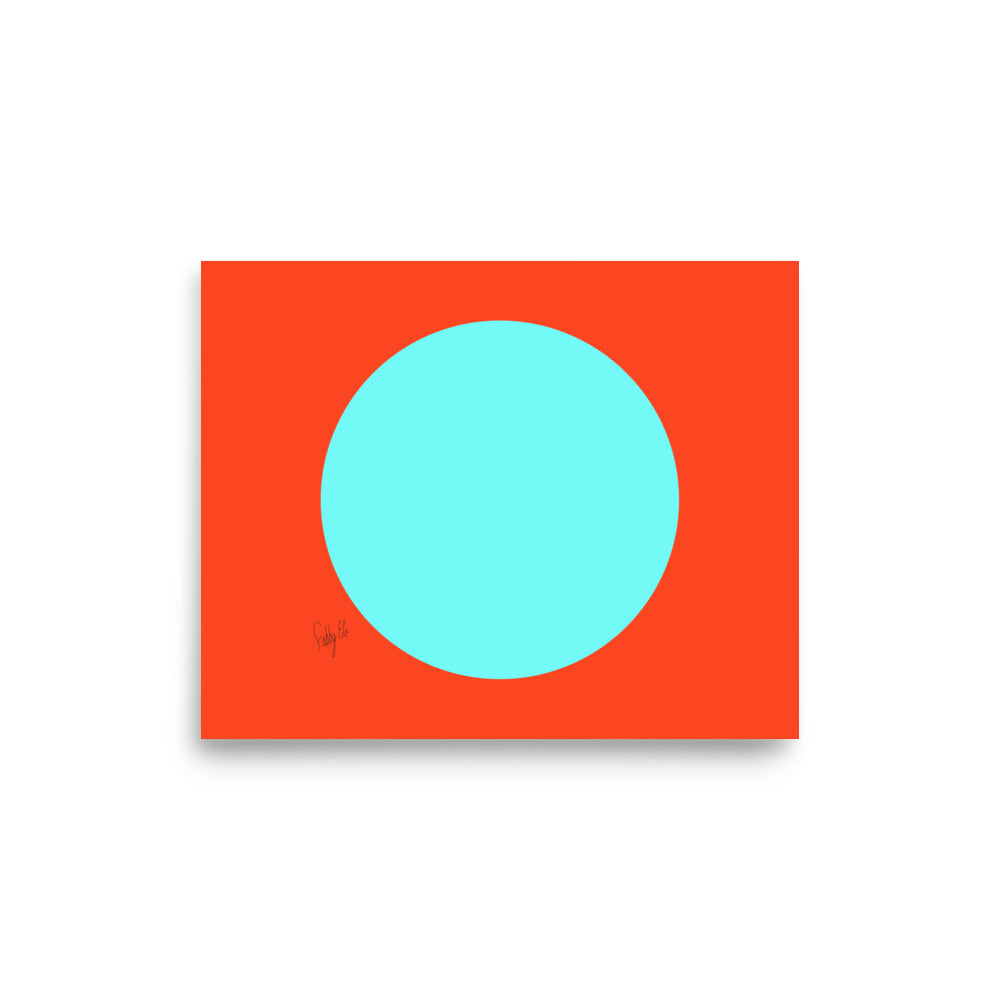 Circling around orange Poster