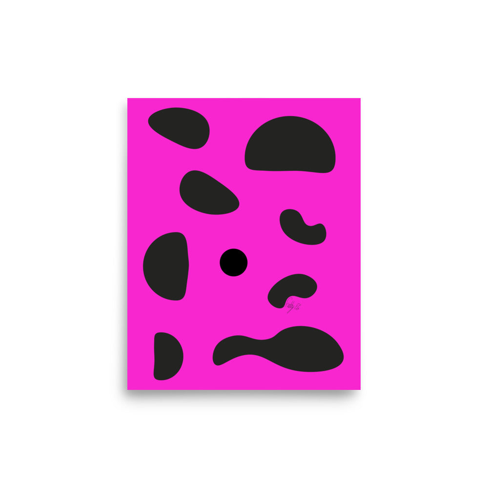 Dots pink Poster