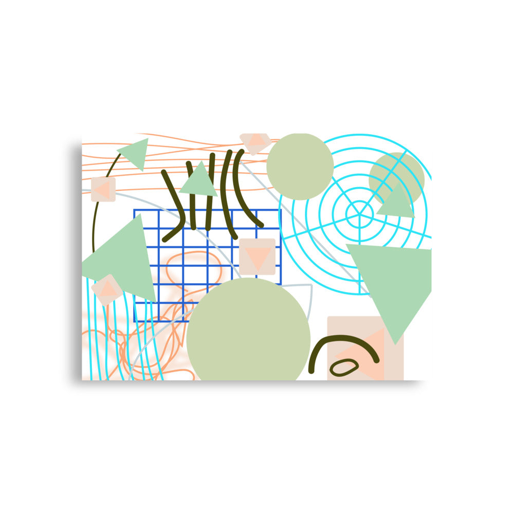 Triangular green circles, Poster