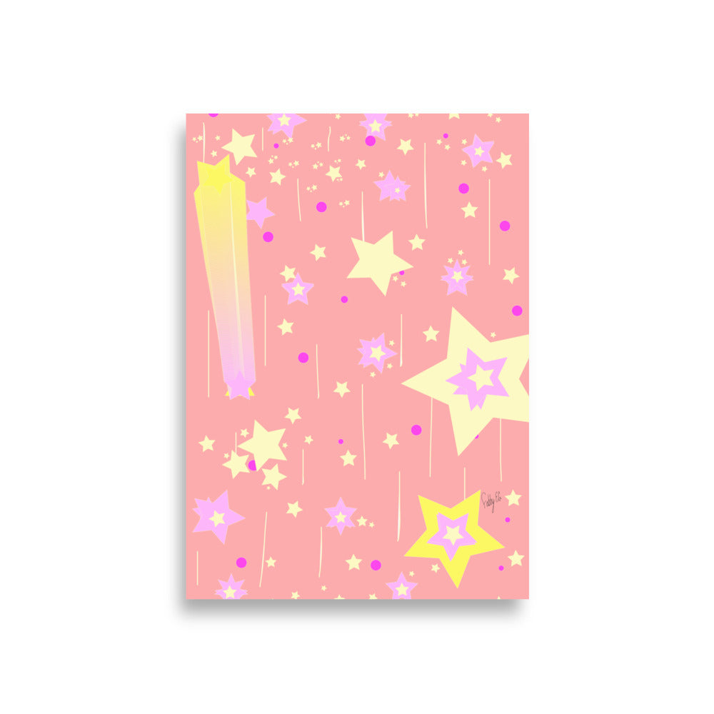 Yellow Stars Poster