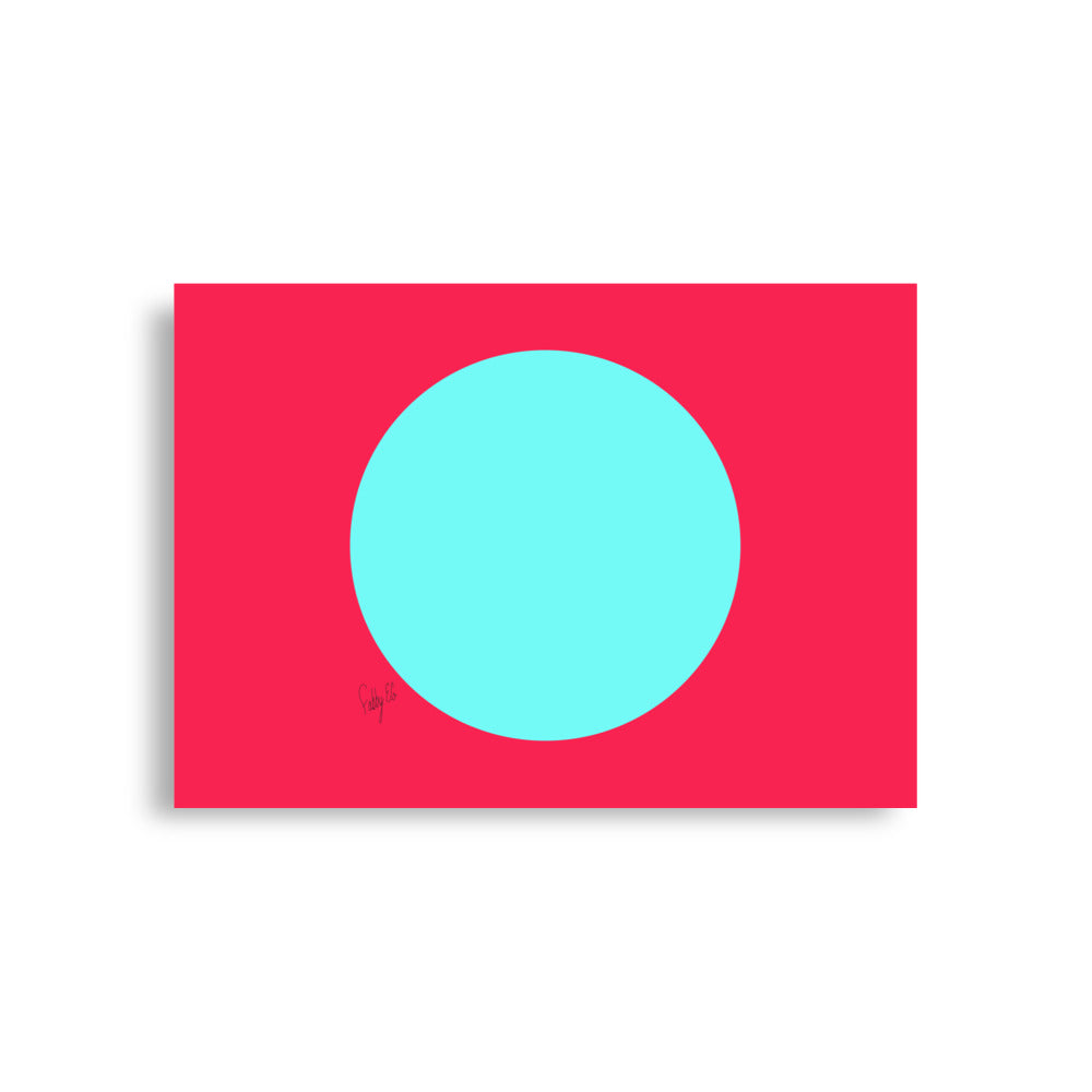 Circling around pink Poster