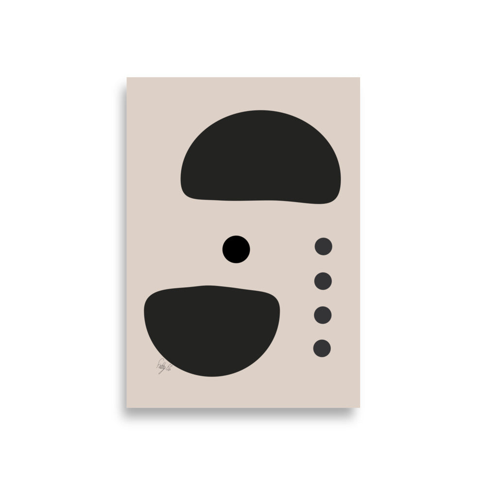 Dots taking sides light pale Poster