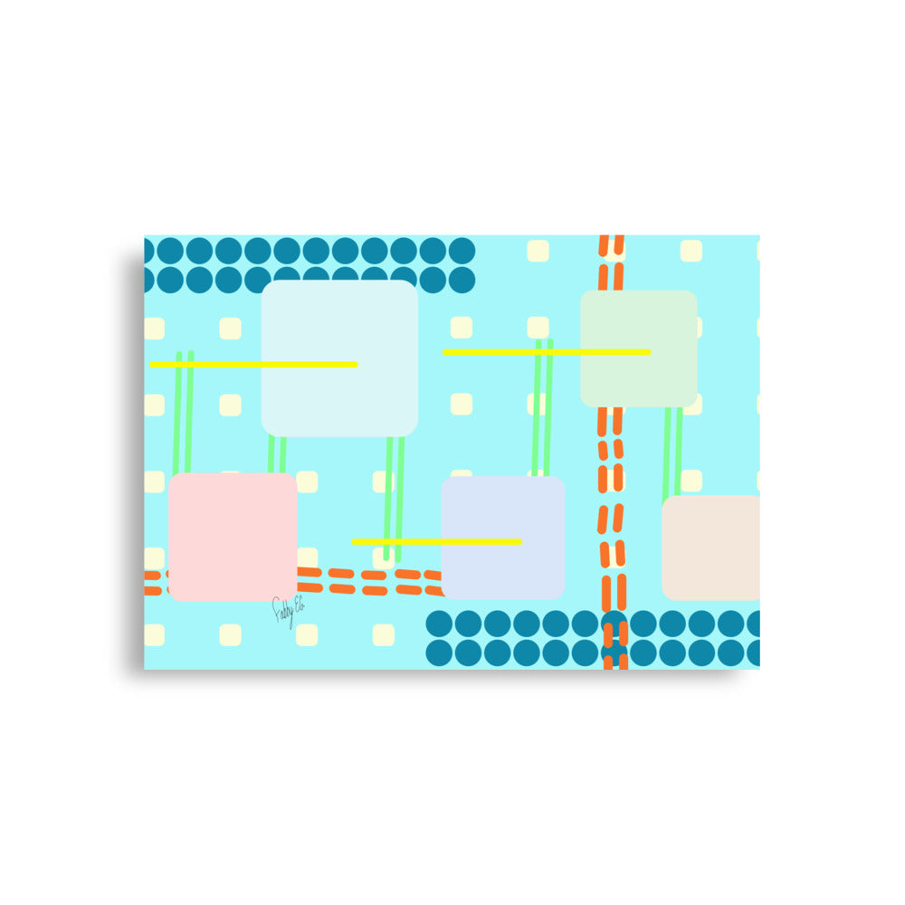 Off grid blue Poster