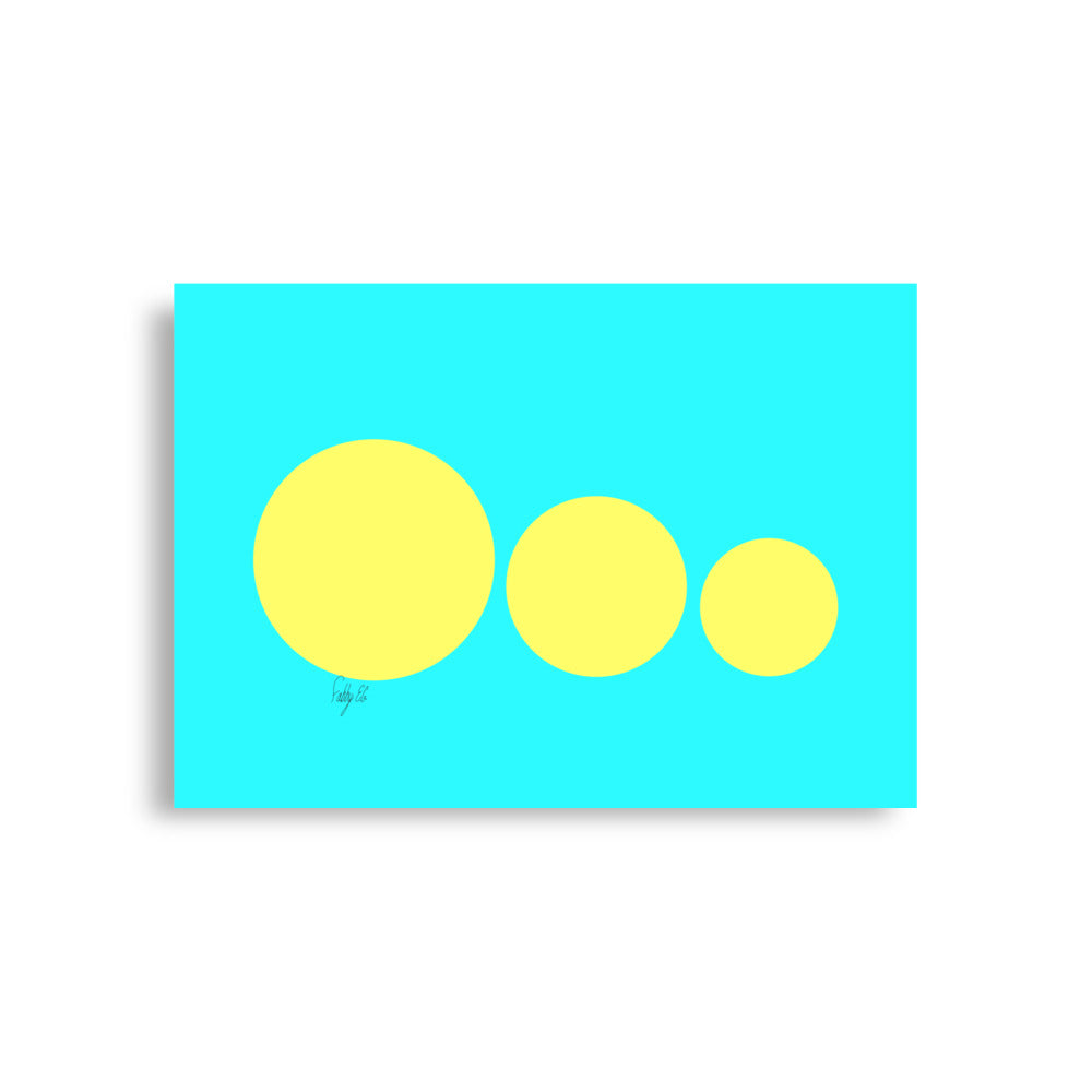 This escalated quickly cyan blue Poster