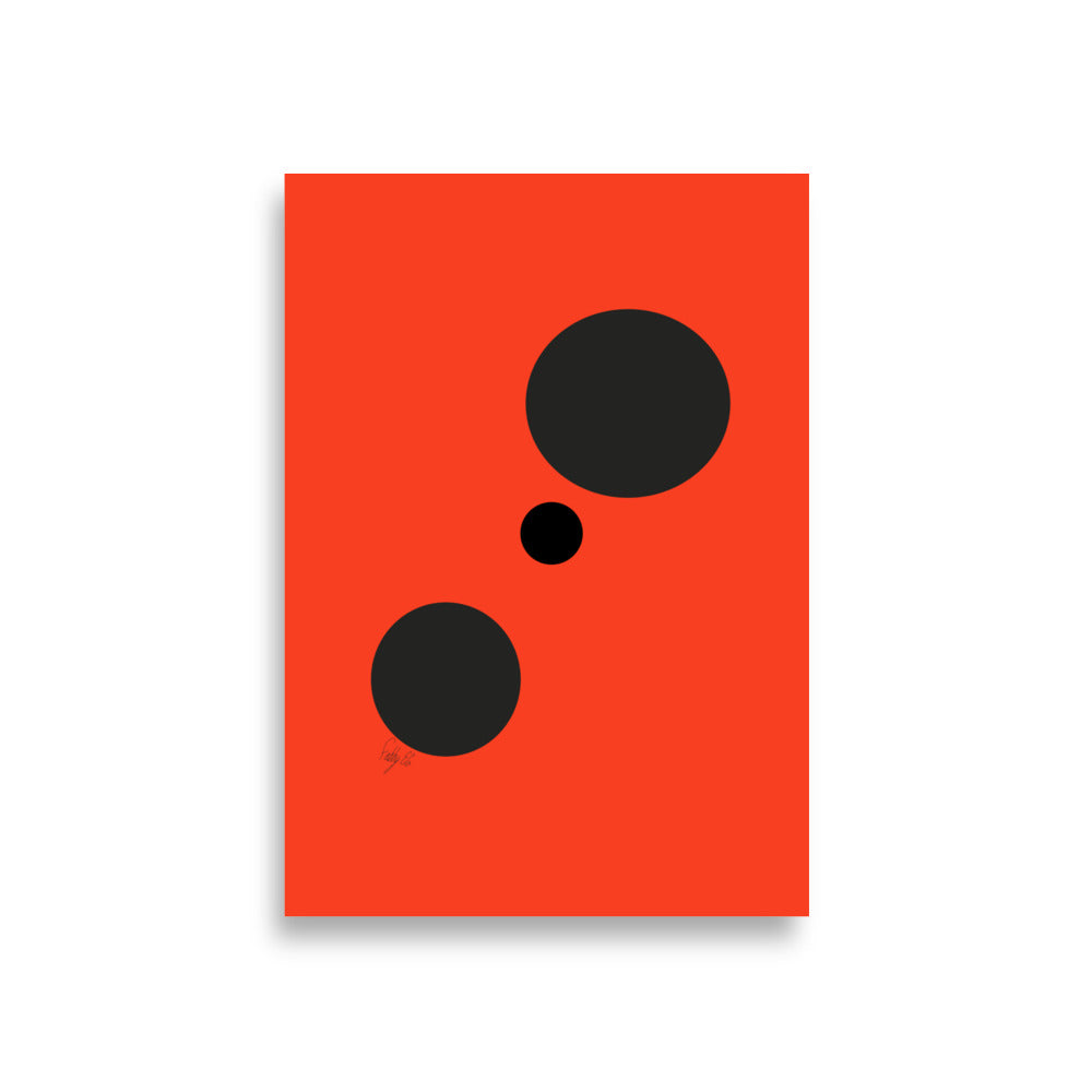 Dots orange Poster