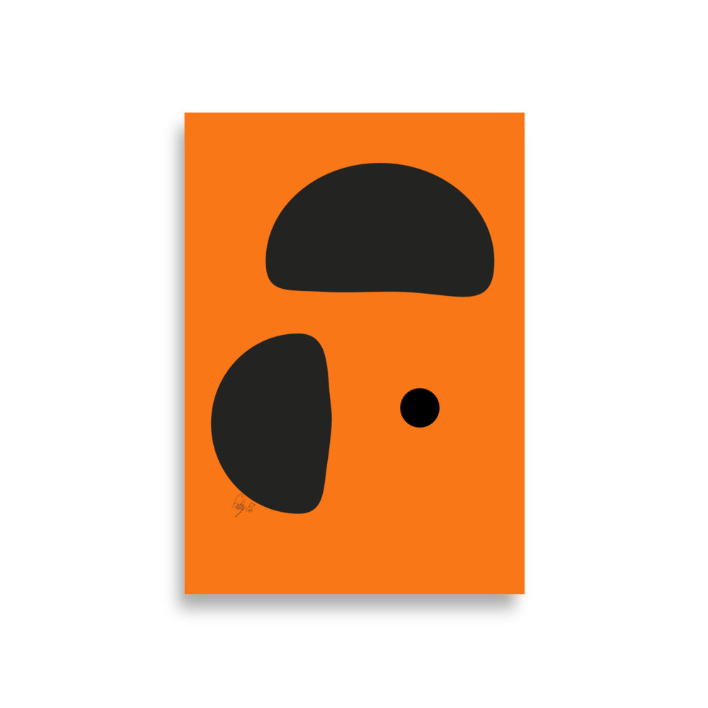 Opposite dots orange Poster