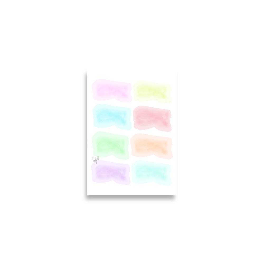 Watercolor Stages Poster