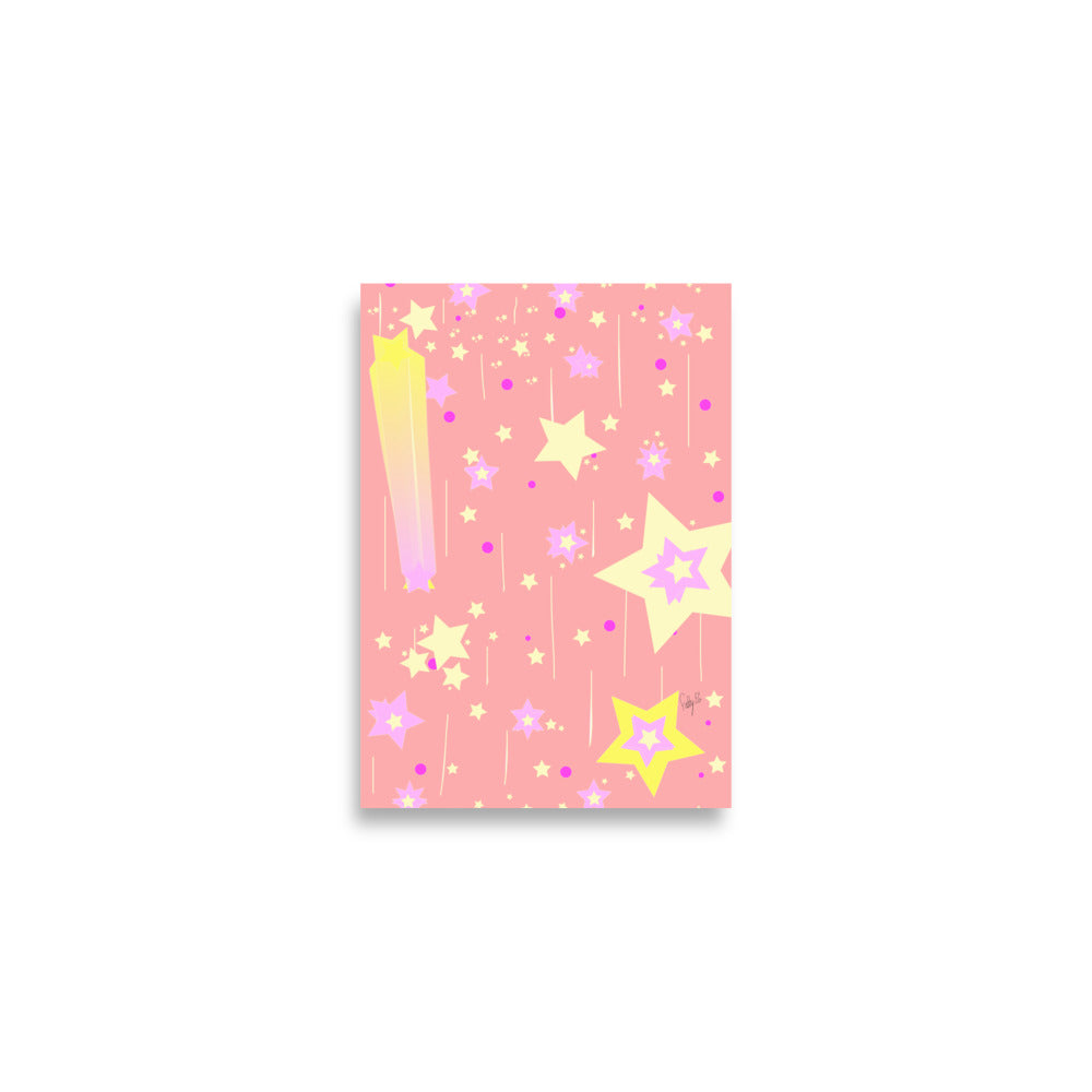 Yellow Stars Poster