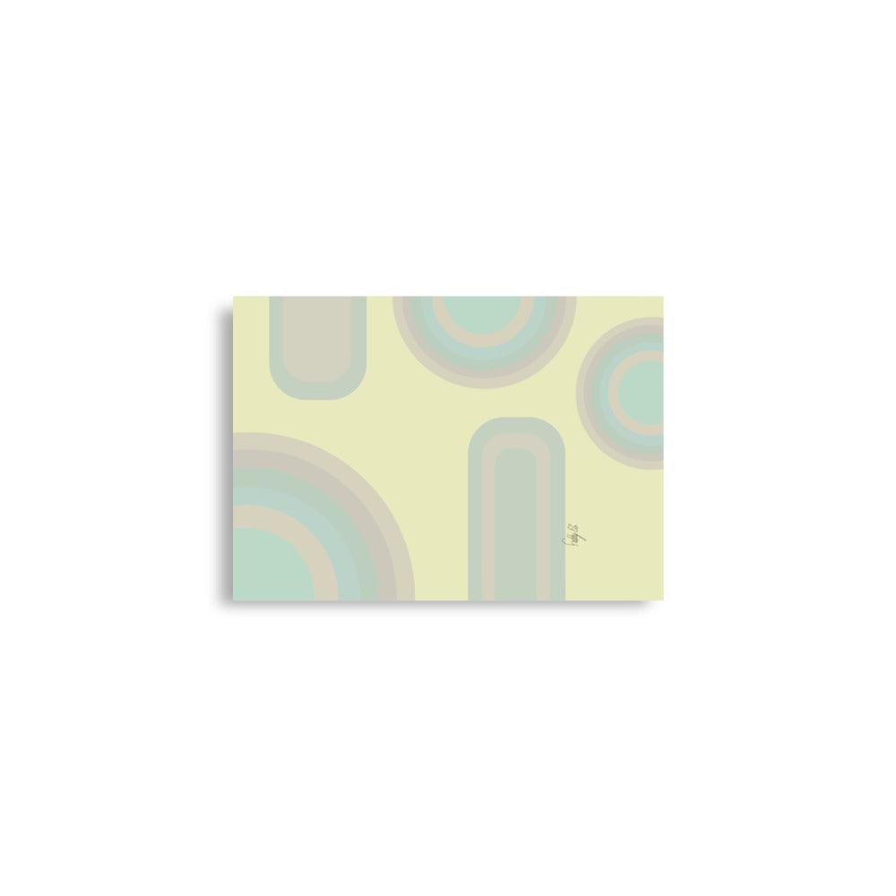 Neutral patterns yellow Poster