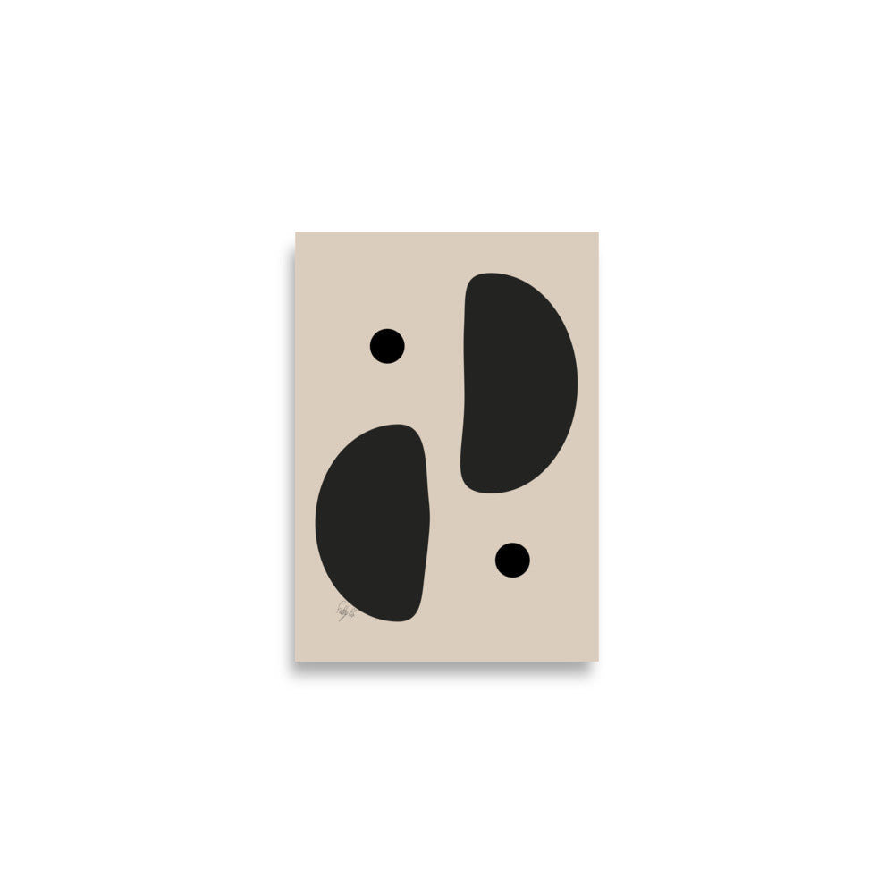 Mirror effect dots pale Poster
