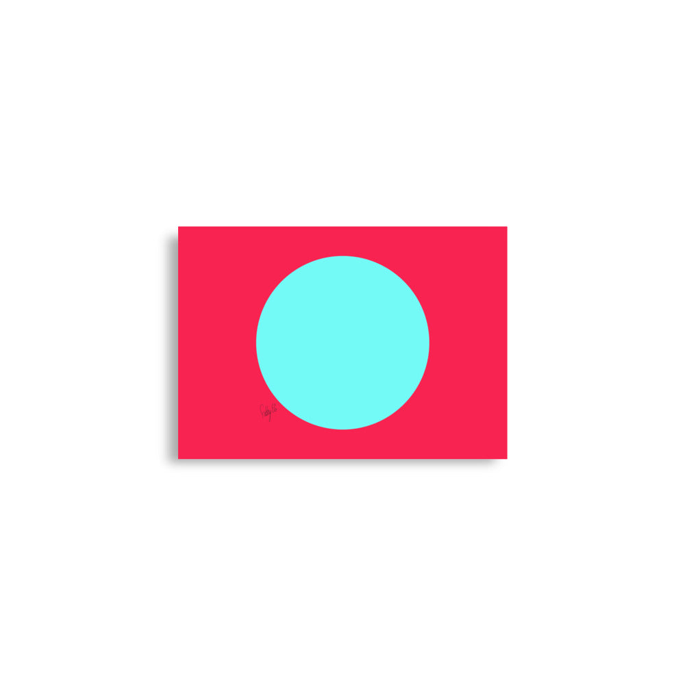 Circling around pink Poster