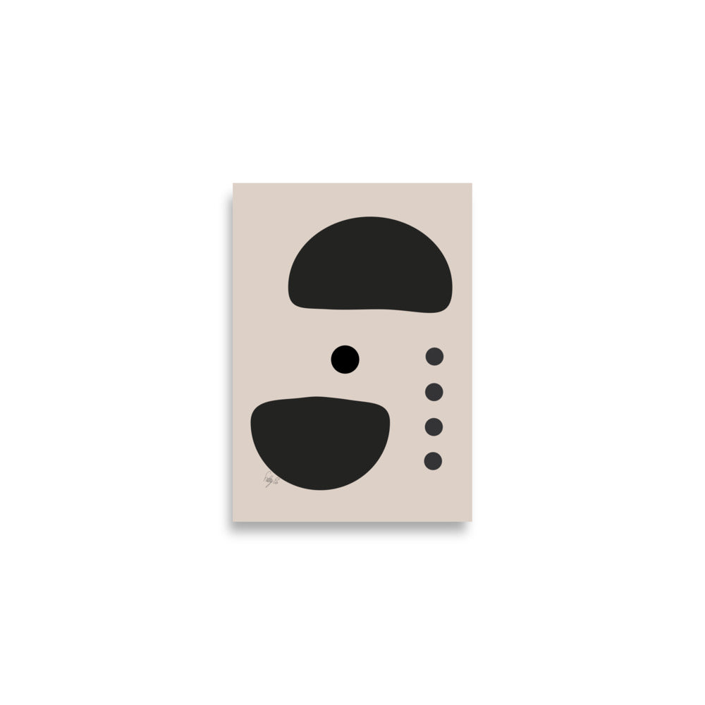 Dots taking sides light pale Poster