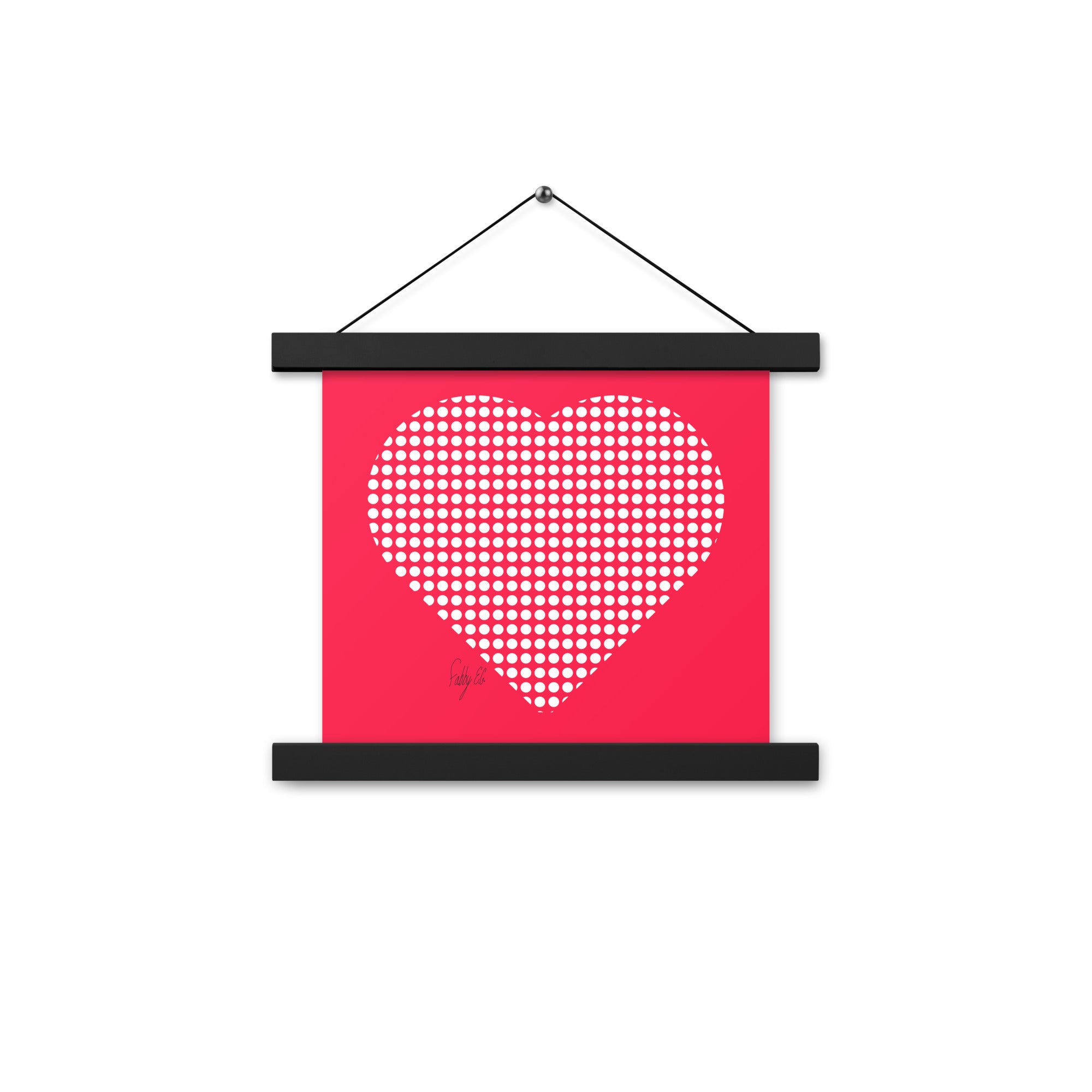 In love (dotted heart) Poster with hangers
