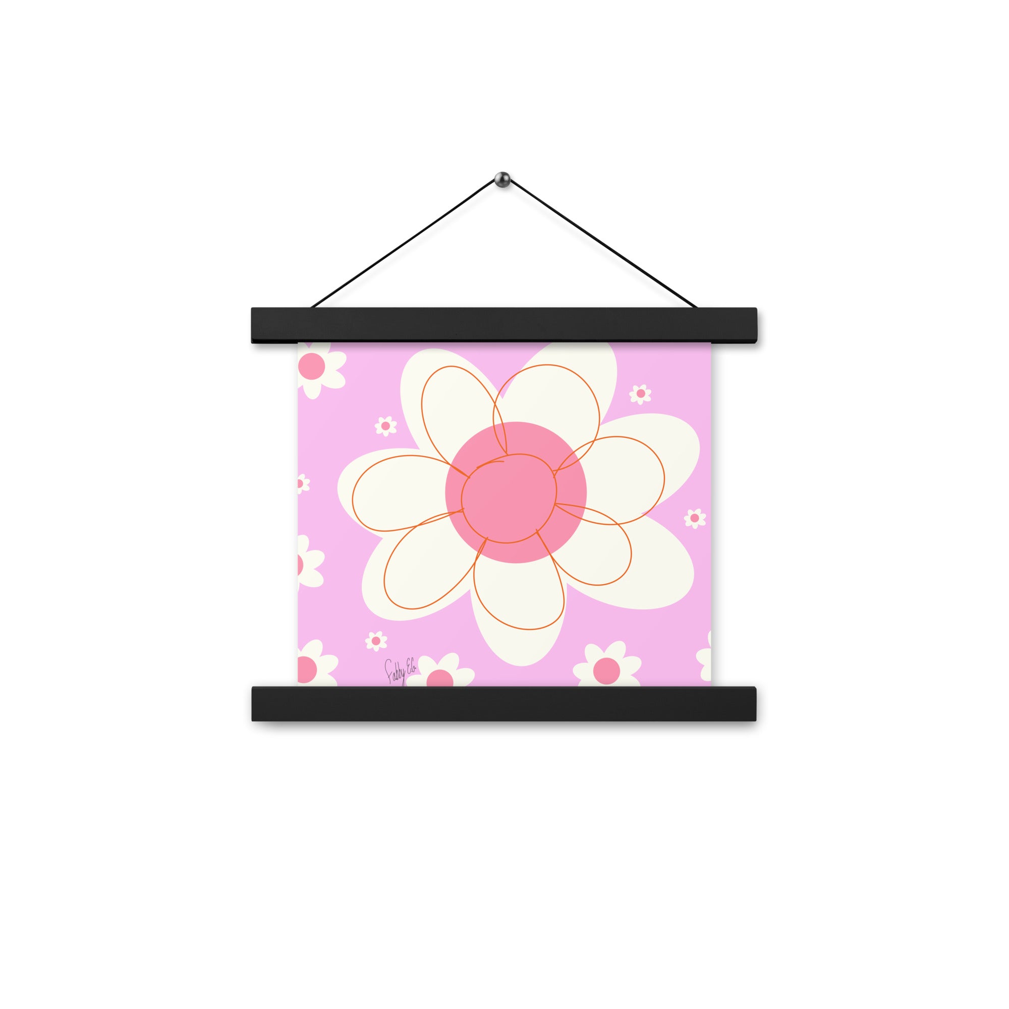Yellow flower Poster with hangers