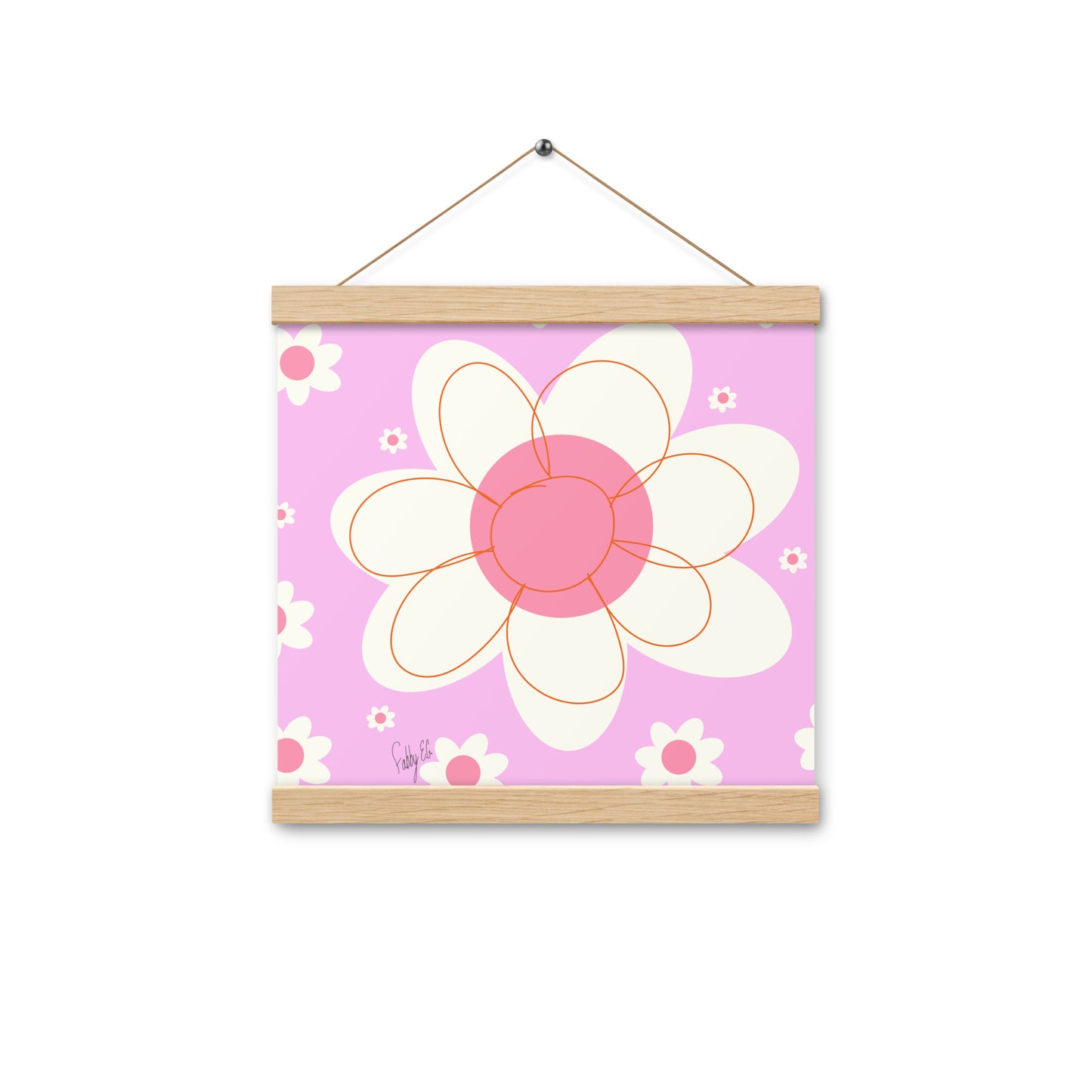 Yellow flower Poster with hangers