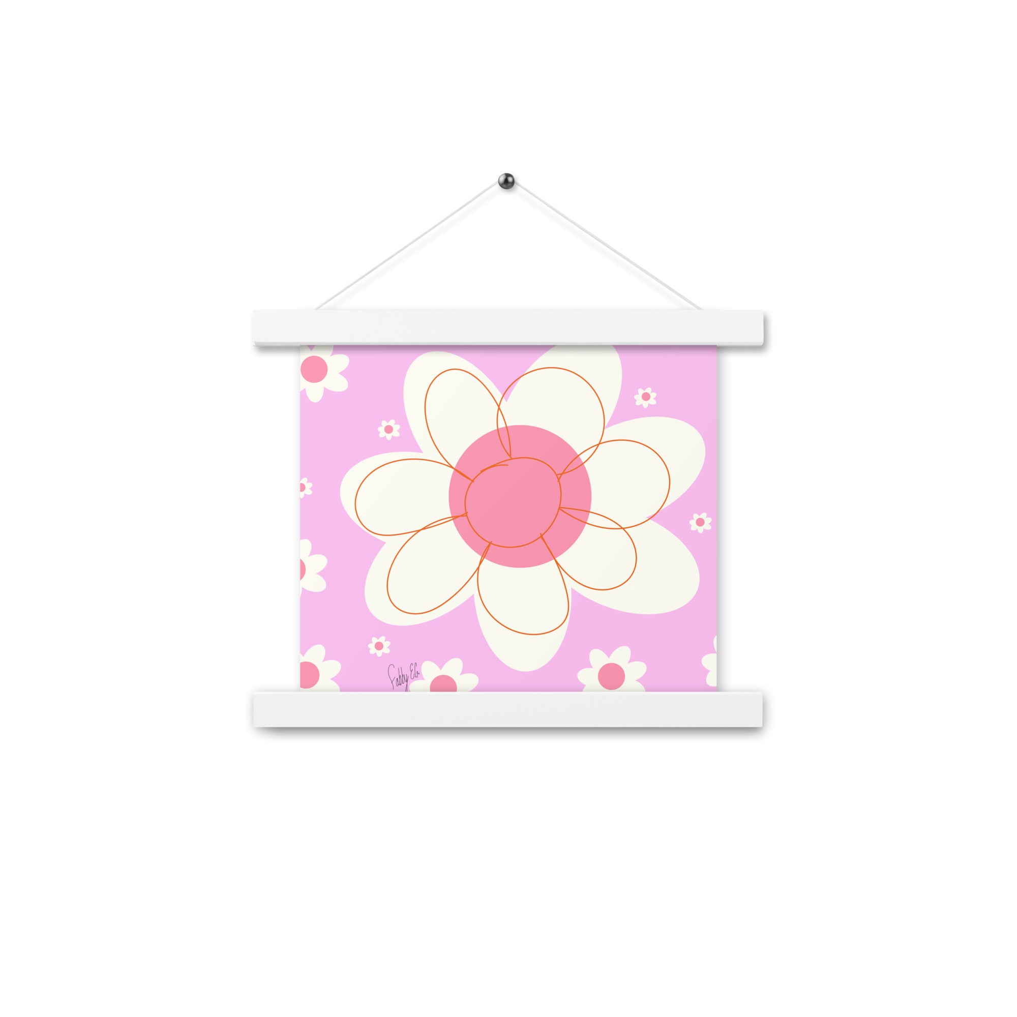 Yellow flower Poster with hangers