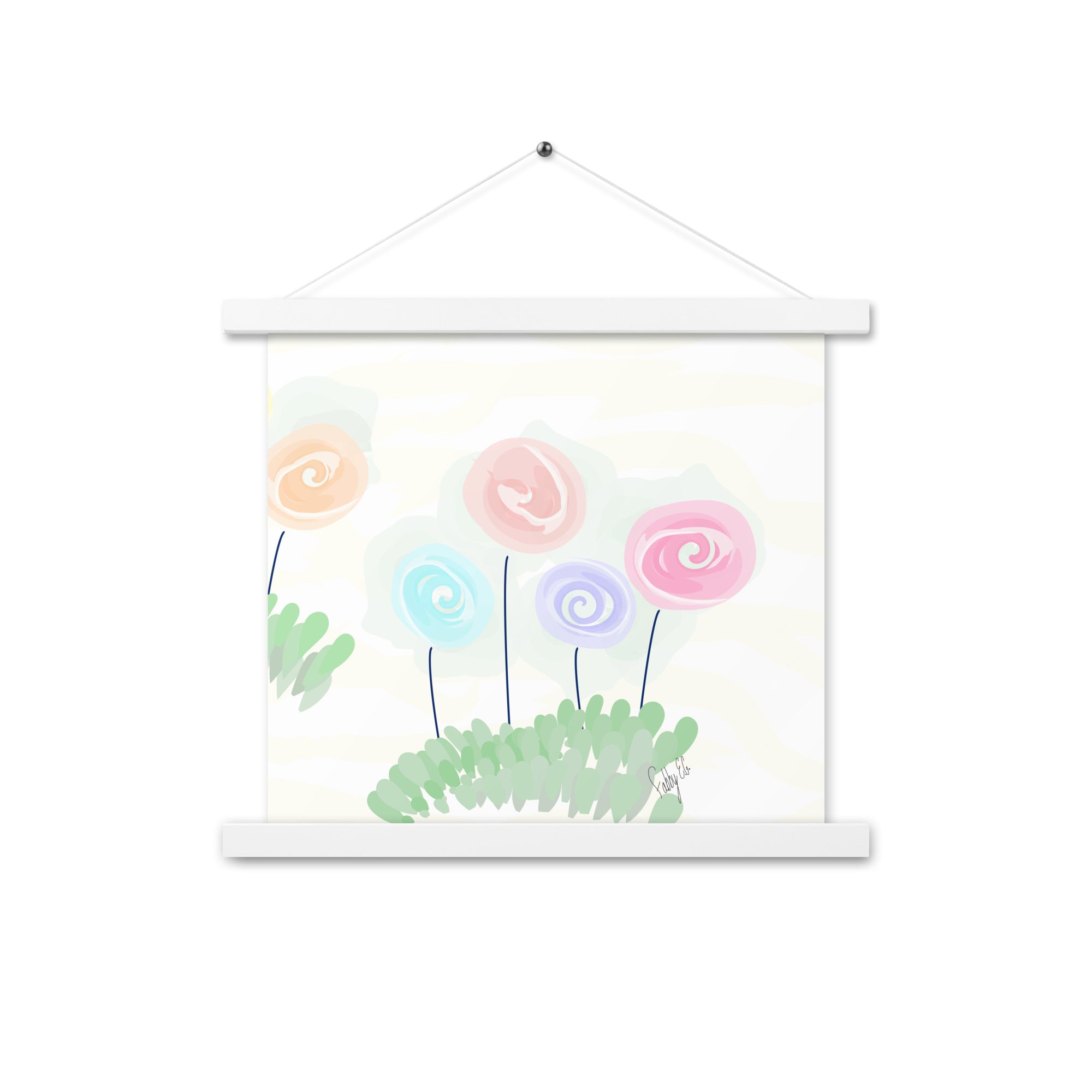 Women’s day flowers Poster with hangers