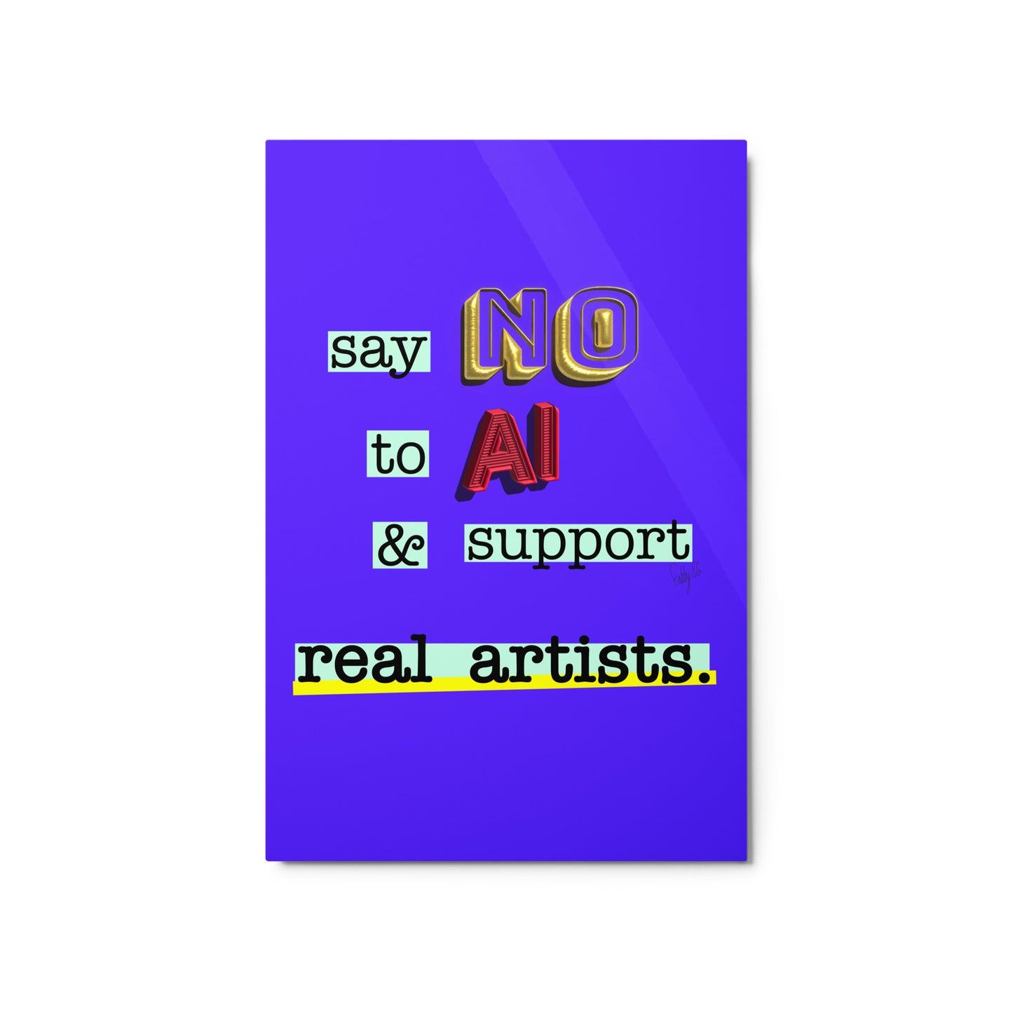 Say no to AI metal prints