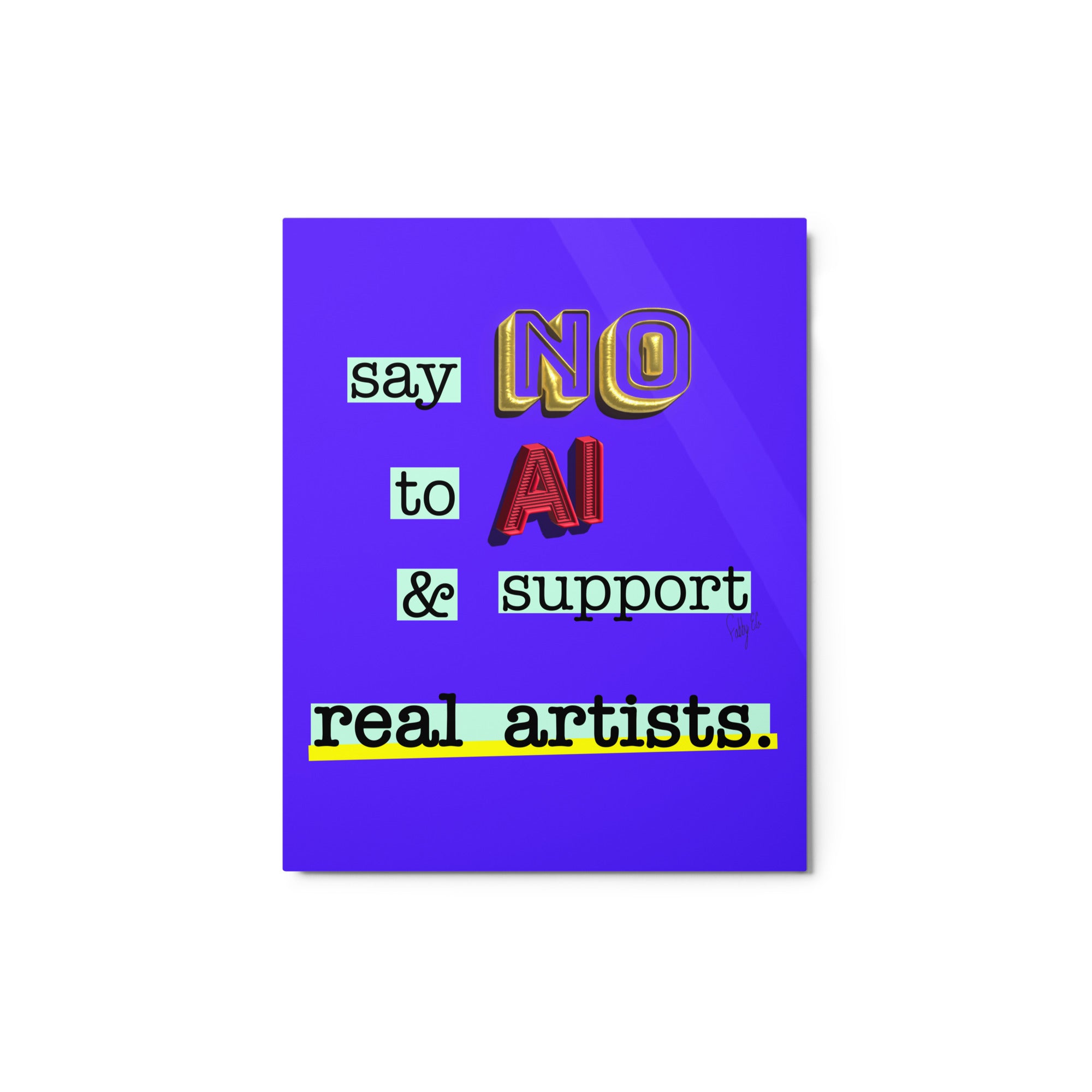 Say no to AI metal prints