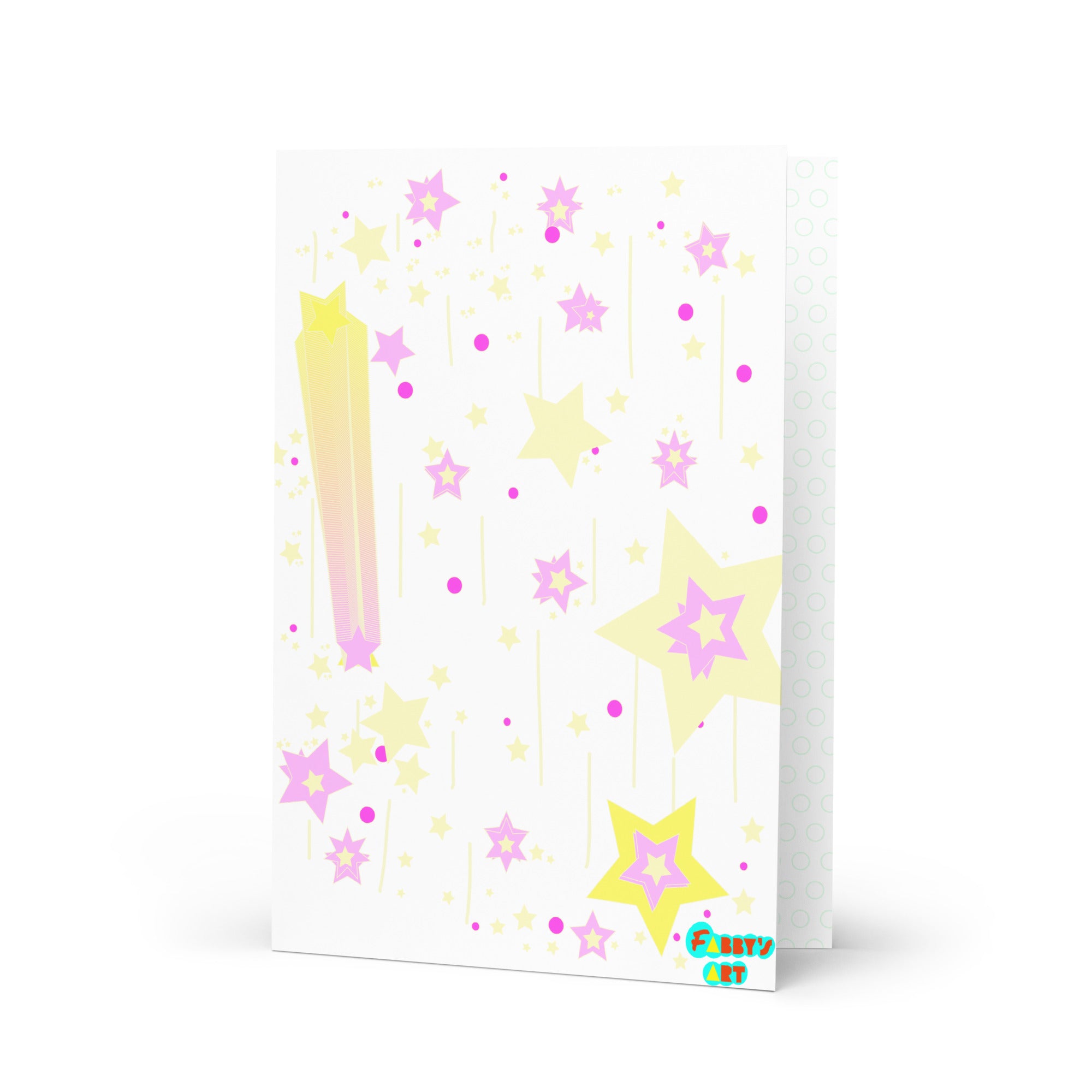 Yellow stars, Greeting Card