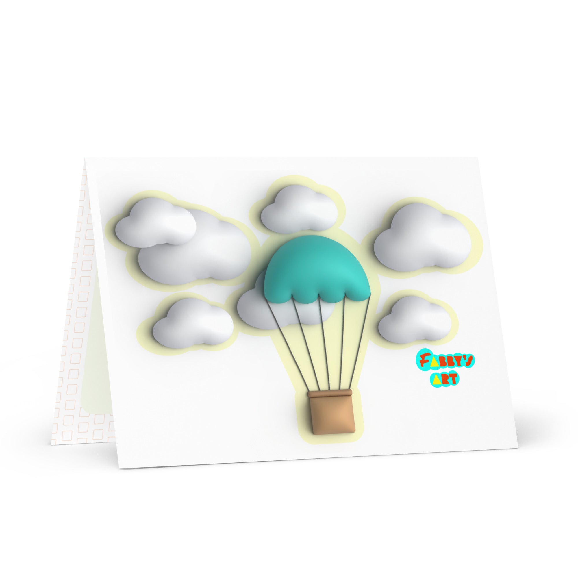 Air ballon, Greeting Card