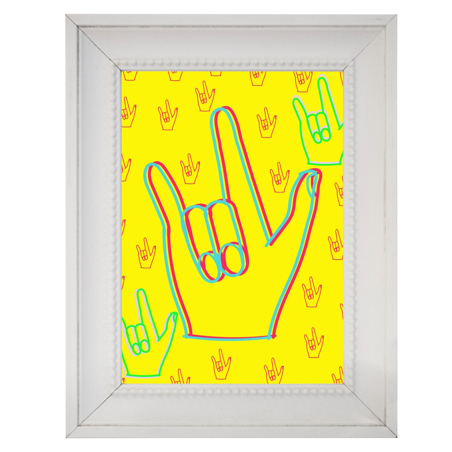 I love you sign language, (enhanced matte paper) Poster