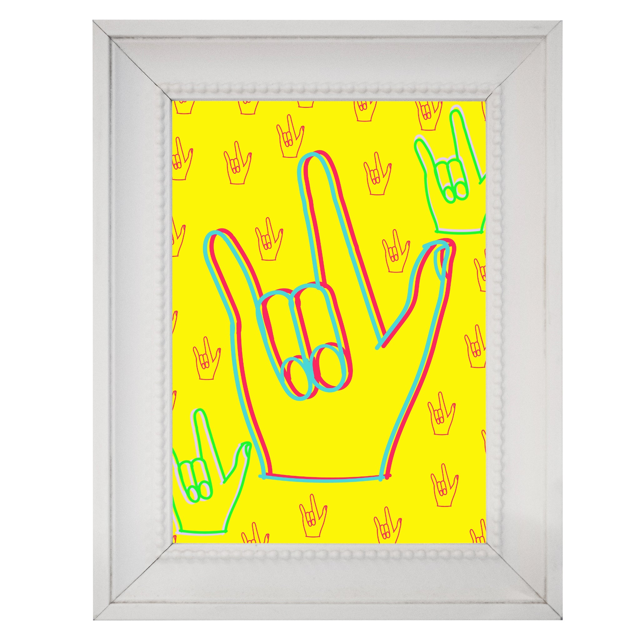 I love you sign language, (enhanced matte paper) Poster