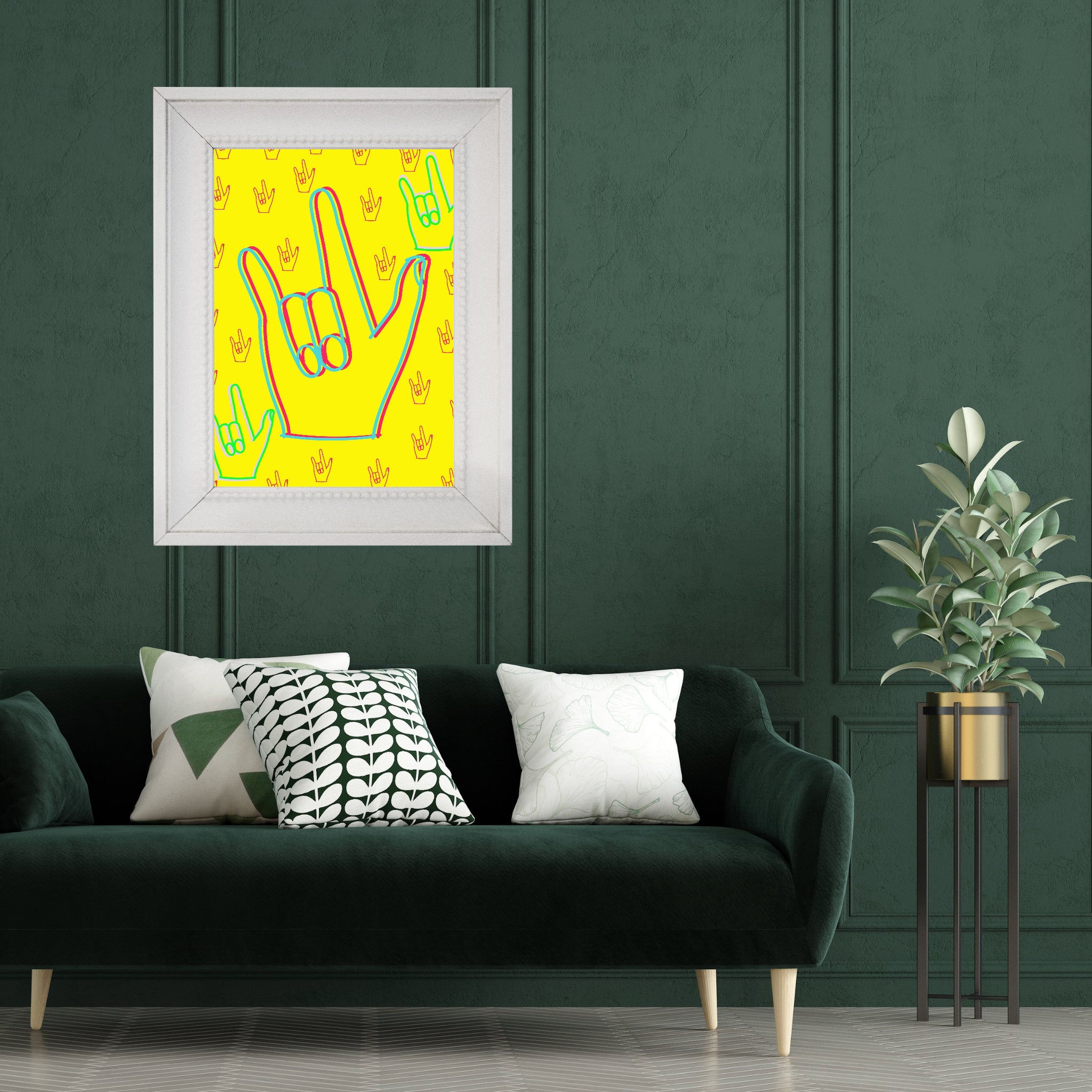 I love you sign language, (enhanced matte paper) Poster