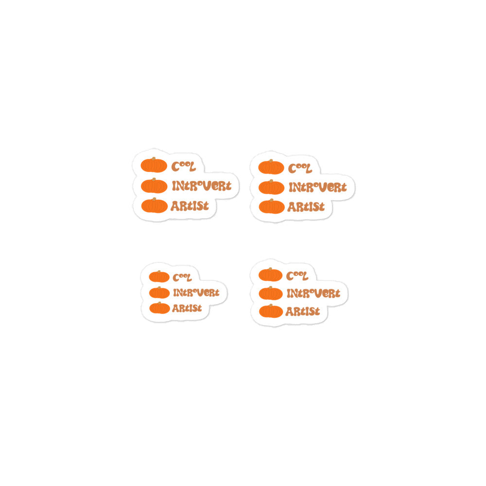 Cool introvert artist, Stickers