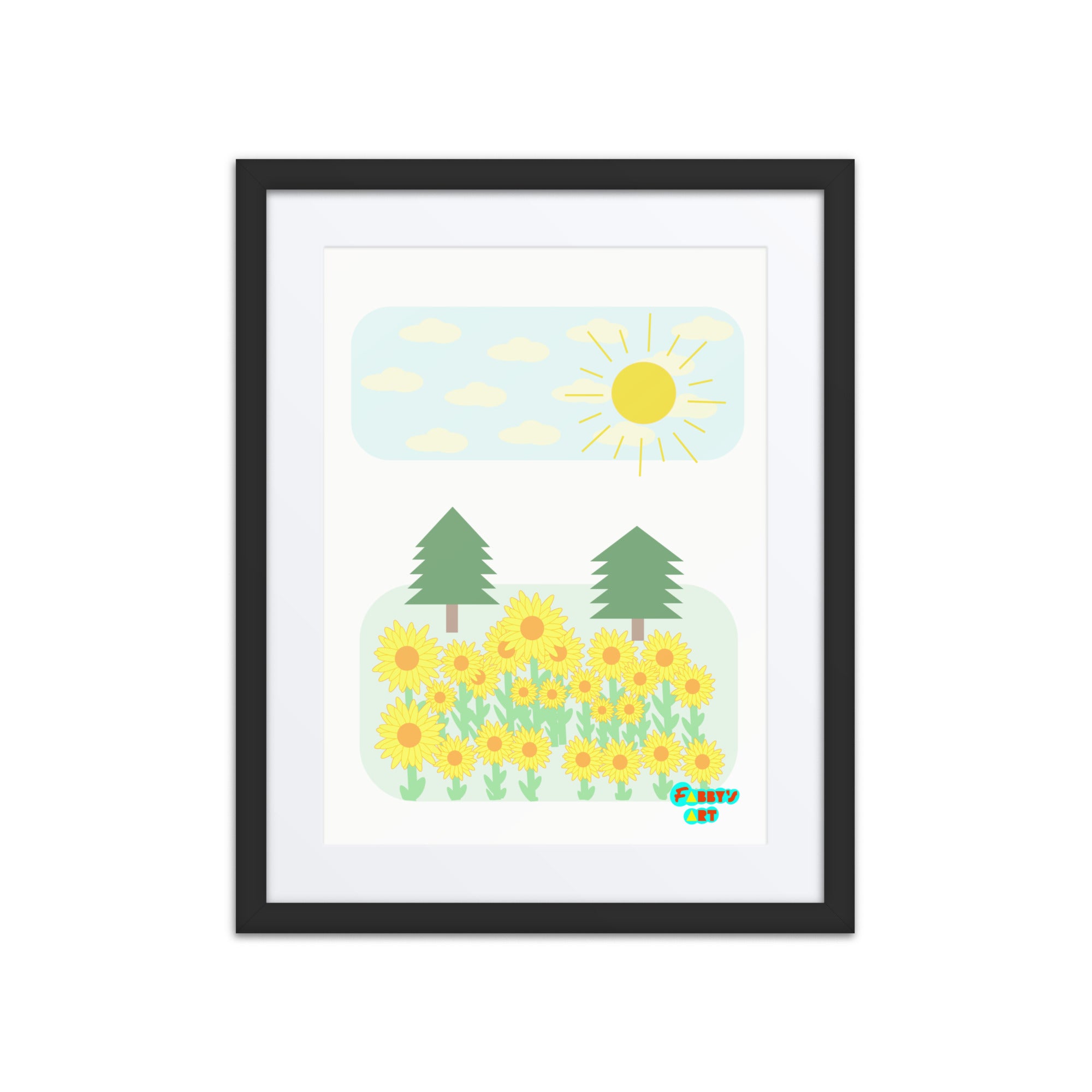 Peace day, Framed poster with Mat