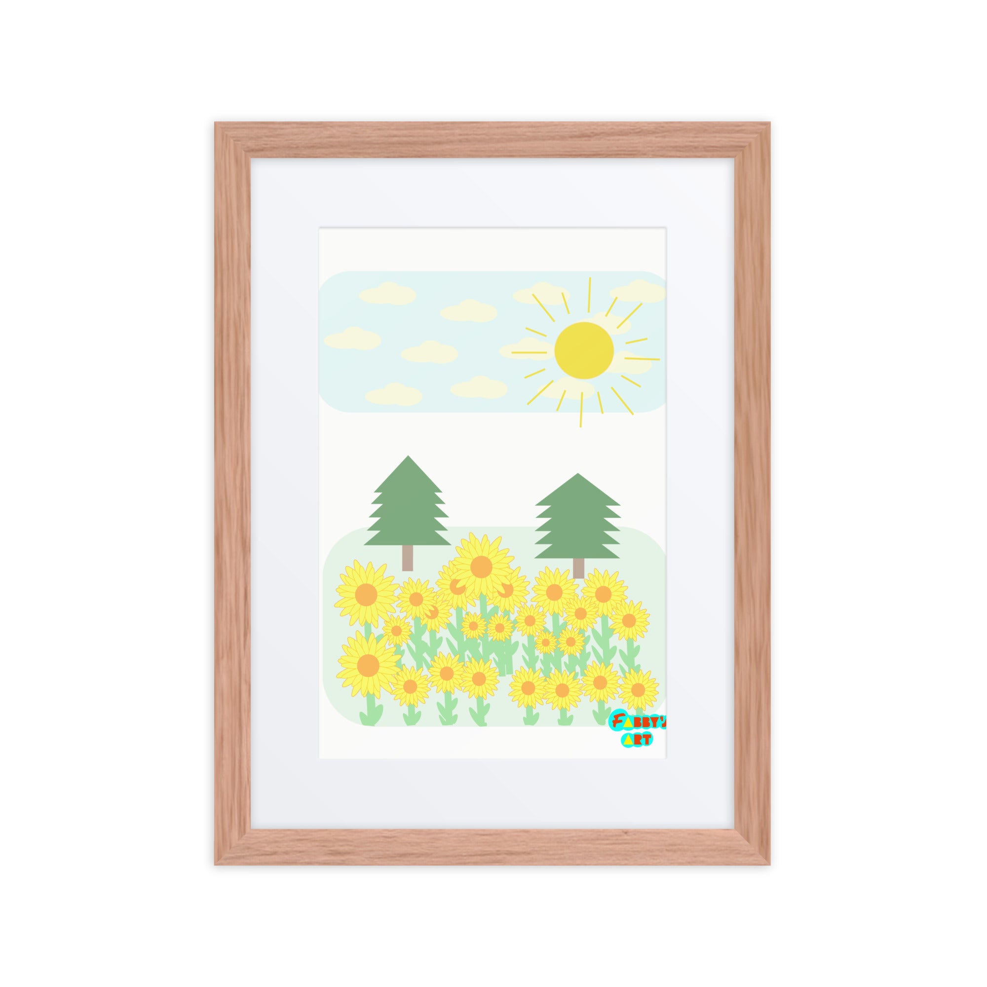 Peace day, Framed poster with Mat