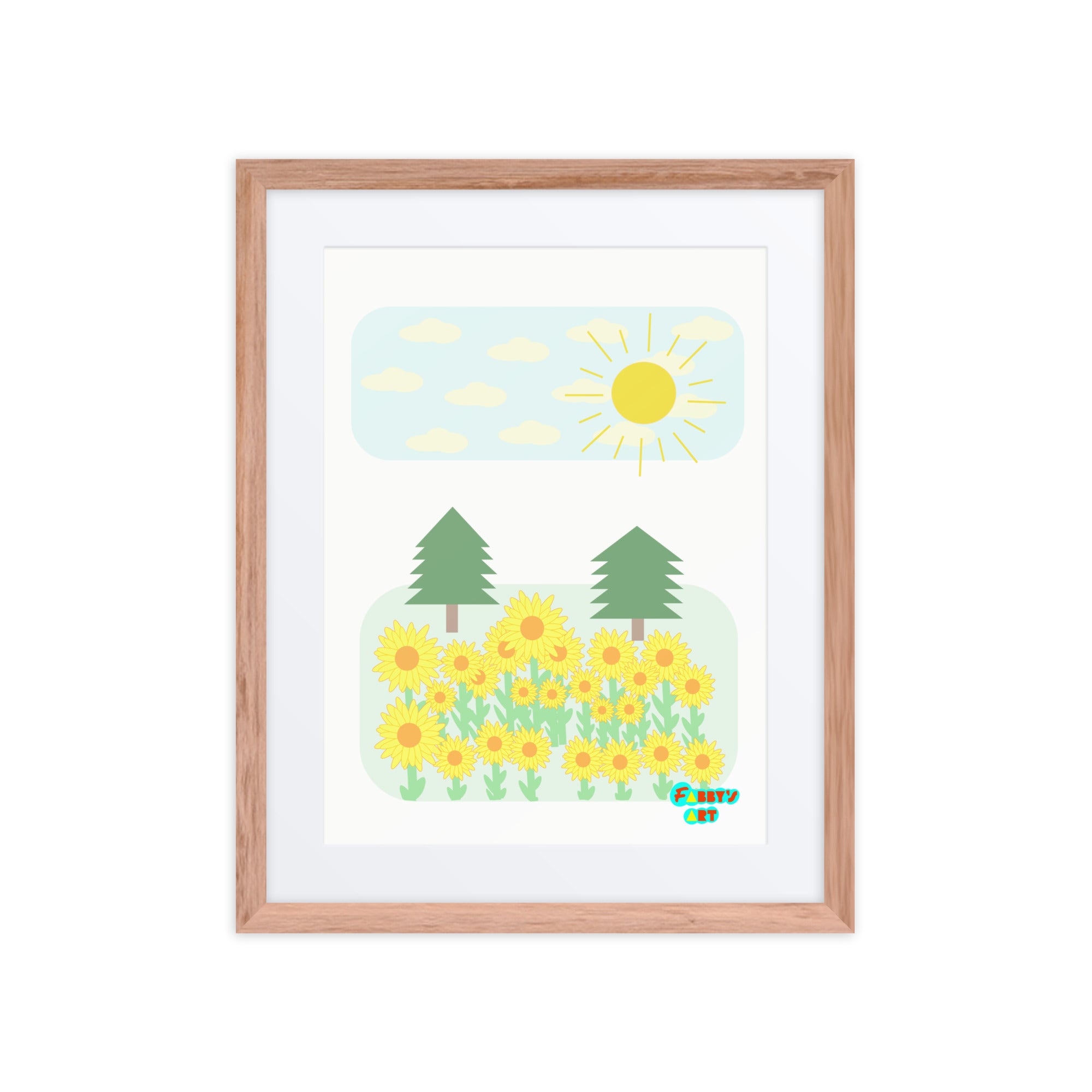 Peace day, Framed poster with Mat