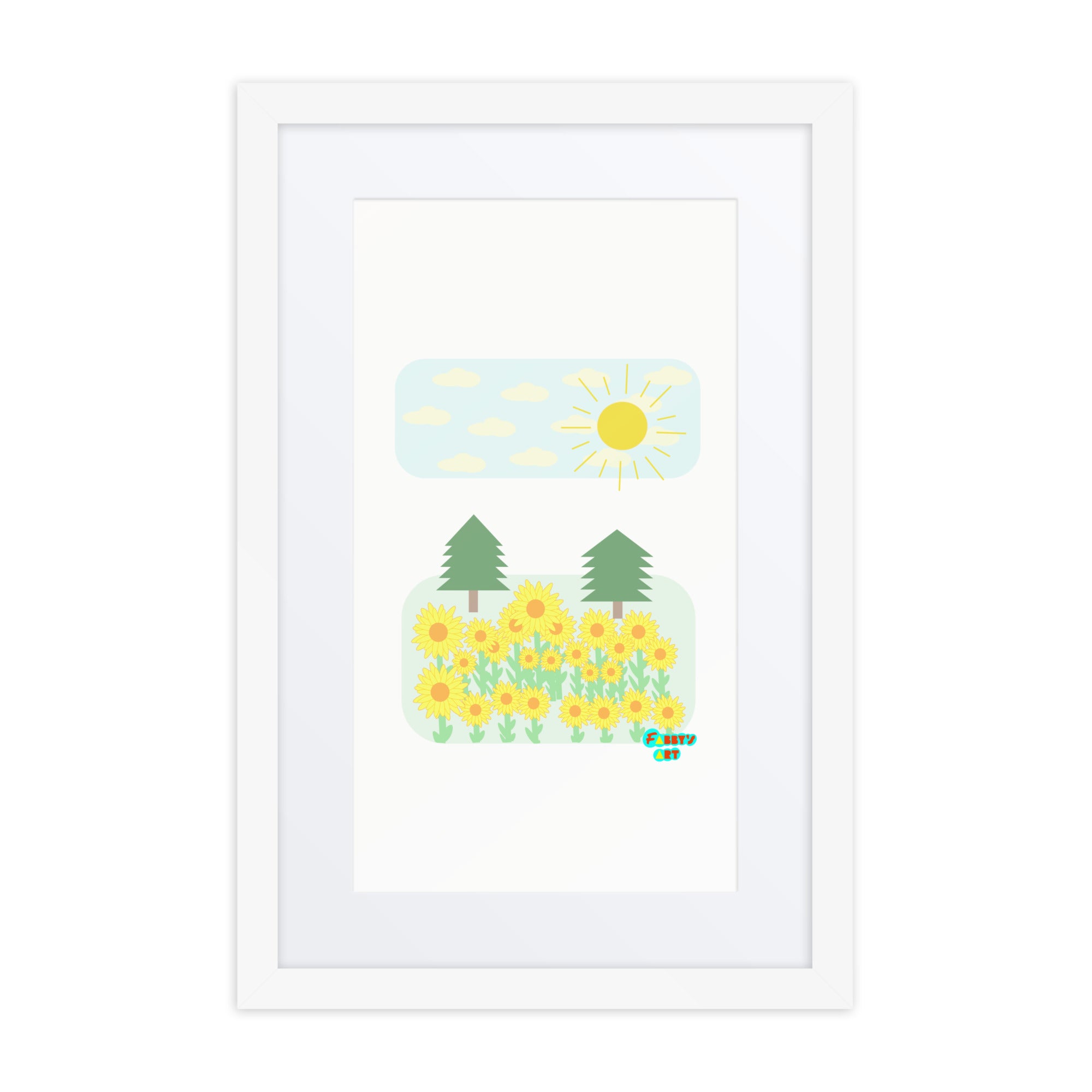 Peace day, Framed poster with Mat